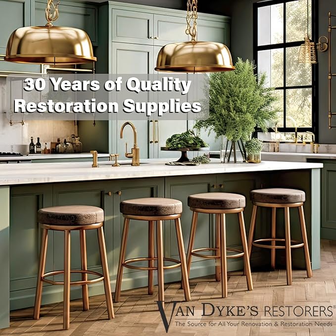 VAN DYKE'S RESTORERS Solid Brass Casement Latch with Lever Handle for Doors and Windows – Antique Brass, Polished Brass, Polished Nickel, or Bronze Finish, Includes Mounting Hardware