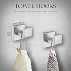 10-Pieces Brushed Nickel Bathroom Hardware Accessories Set,23.6 Inch Towel Bar Set,Stainless Steel Bathroom Hardware Set Towel Holder Set for Bathroom,Wall-Mounted Bathroom Accessories Kit