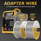 TOOLIOM 135A Gasless Flux Core MIG Welder 110V MIG Welder Flux MIG/Lift TIG/Stick 3 in 1 Welding Machine IGBT DC Inverter with LCD Display