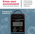 Inspector 2 Portable Carbon Monoxide Detector with Visual & Audio Alerts – Professional-Grade Digital CO Detector for Industrial & Commercial Applications