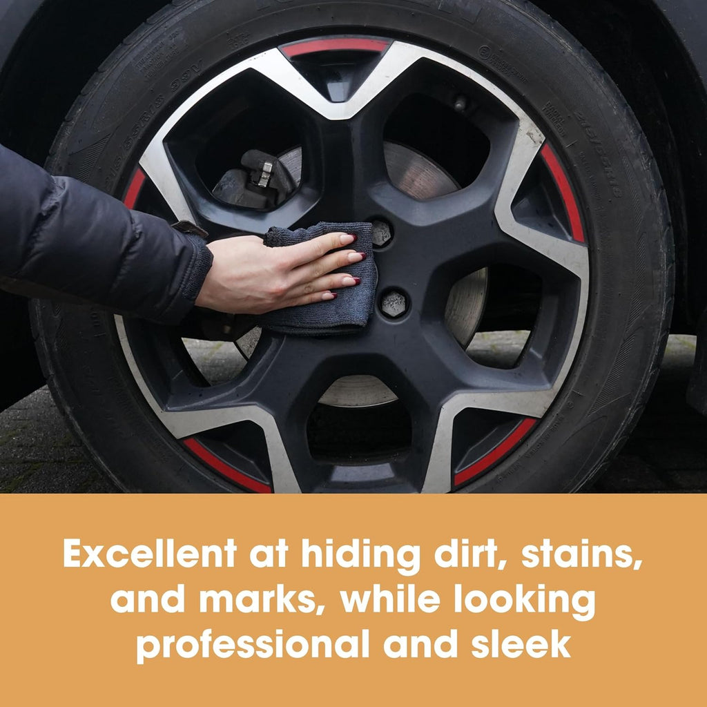 Furniture Clinic Pack of 10 Microfiber Cloths – Lint Free - Black Cleaning Cloths - Reusable and Washable