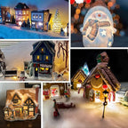 KGC LED Accessory Cord with 3 LED Night Light Bulbs, White Cord with On/Off Switch Plugs - C7 led Bulb Warm White with Spare Fuse for Holiday Decoration and Craft Village House Decoration 1 Pack