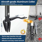 Weed Puller Tool, 60" Stand Up Manual Weeder - Unbreakable Aluminum Claw + Heavy-Duty Stainless Steel Rod, No-Bend Lawn Grass Grabber for Garden, Yard, Root Removal