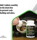 QwikTreat Condensate Pan Treatment Tablets, AC Drip Pan Tablets Air Conditioner Drain Line Cleaner, Control Odors, Overflow and Water Damage, 100 Tablets