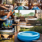 1800W Fully Submersible, Portable Electric Pool and Hot Tub Immersion Water Heater with Thermostat, GFCI for Bathtubs, Baptism Pool, Swimming Poo