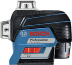 BOSCH GLL3-330C 200 Ft 12V Max Connected 360 Degree Three-Plane Leveling and Alignment-Line Laser, Includes 2.0 Ah 12V Max Lithium-Ion Battery & Charger, Heavy-Duty Pouch, & Accessories