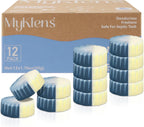 Toilet Bowl Cleaner Tablets, Automatic Toilet Bowl Cleaners, Long-Lasting Toilet Tabs Drop in Tank for Deodorizing & Descaling, Blue & Yellow, 12 Packs