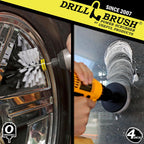 Car Cleaning Supplies - Power Drill Brushes for Cleaning - Detailing Drill Brush Set - Vehicle Carpet Drill Brush - Auto Detailing Brush Set - Upholstery Drill Brush - Home Car Cleaning Accessories