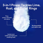 BLUELAND Toilet Bowl Cleaner Tablets, Starter Set, 14 Count with Tin, Peppermint Eucalyptus, Plastic-Free, No Harsh Chemicals, Plant-Based