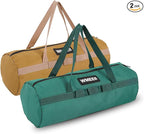 Tool Bag (2-Pack), Round Bucket tool bag organizer,Garden tool bag, Outer knitted lanyard, Heavy-Duty 1680D Oxford Fabric, for camping storage,Hiking,BBQ Tool Storage(by WMEEII)