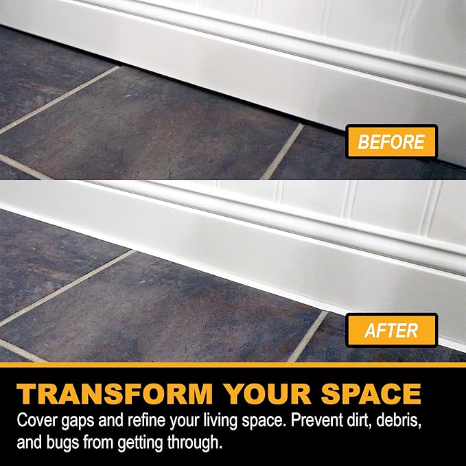 InstaTrim The Original Flexible Trim -10ft Black 3/4" Wide Caulk Tape - Adhesive Trim with Many Uses Including Caulking for Bathtubs, Sinks, Counters, Tile, Floors - Made in USA