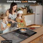 K&H SIGNATURE SERIES 5 Burner 36 Inch Built-in Induction FLEX Electric Stove Top Ceramic Cooktop SLIDER Touch Control 240V 9400W IN36-9400FLX