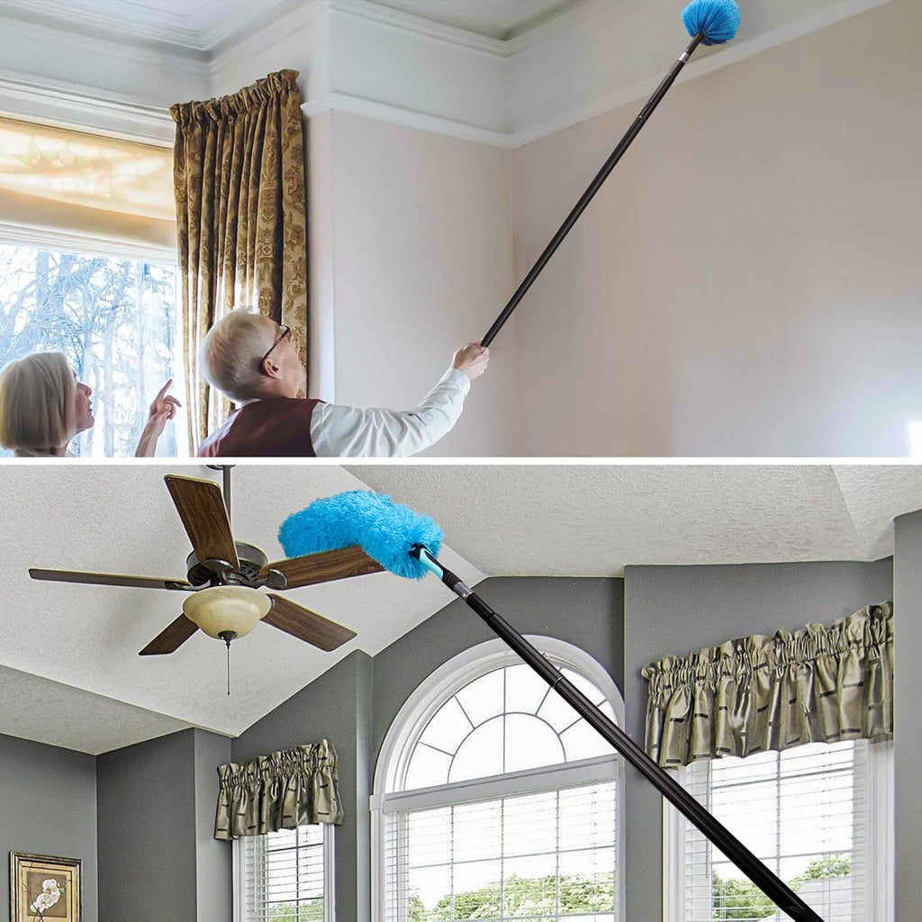 26FT Window Cleaning Brush Kit, 4-26ft Adjustable Water Fed Pole Kit, Solar Panel Cleaning Brush and Pole, Window Roof Solar Panel Washing Cleaner Equipment Kit