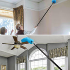 26FT Window Cleaning Brush Kit, 4-26ft Adjustable Water Fed Pole Kit, Solar Panel Cleaning Brush and Pole, Window Roof Solar Panel Washing Cleaner Equipment Kit