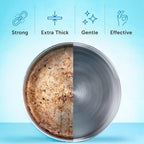 (100 Pack) Extra Durable Eraser Sponge - Extra Thick, Long Lasting, Premium Melamine Sponges in Bulk - Multi-Purpose Power Scrubber - Bathroom, Kitchen, Floor, Bathtub, Toilet, Baseboard, Wall Cleaner