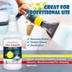 Natural Riches Organic Upholstery Carpet Cleaner Shampoo Solution Machine Use, A Miracle Carpet Cleaner Stain Remover Deodorizing Formula, Use On Rug Carpets Pet and Food Stains 32 fl oz