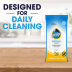 Pledge Multisurface Cleaning Wipes, pH Balanced, Fresh Citrus, 25 Count (Pack of 4, 100 Total Wipes)