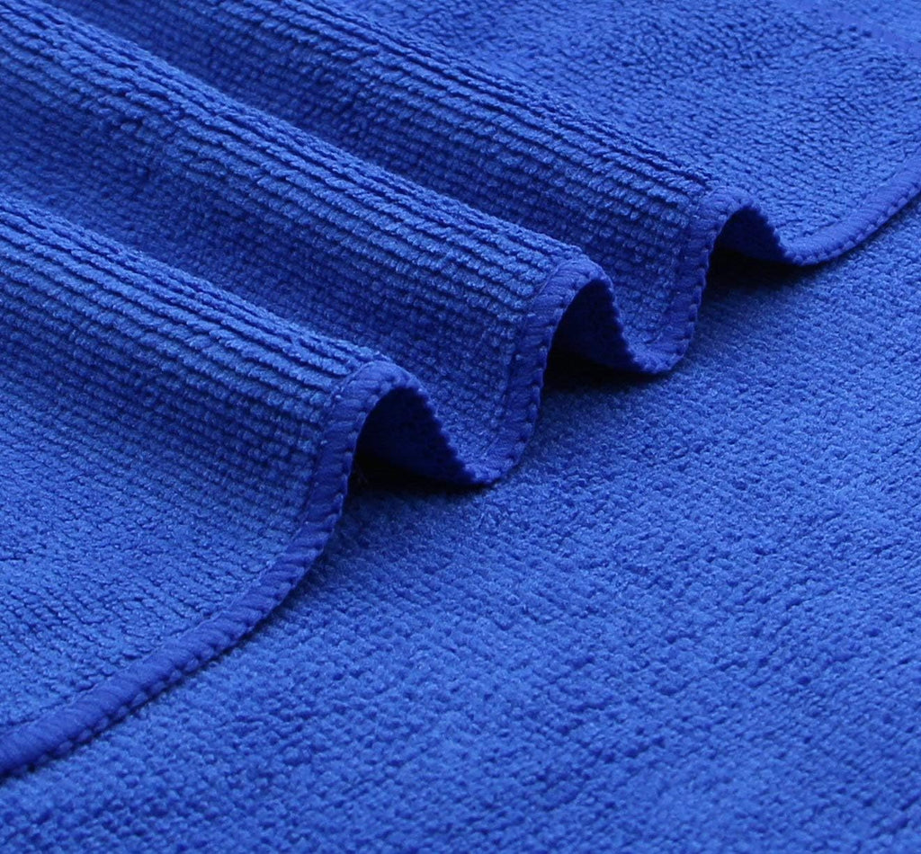 Microfiber Dish Cloths Fast Drying Kitchen Cleaning Cloth Dish Rags Dust Cloths Ultra Absorbent Lint Free Washcloths 12inch x 12inch 10 Pack Dark Blue