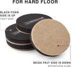 Felt Furniture Sliders Hardwood Floors X-PROTECTOR – 24 PCS 2 1/2 inch Furniture Sliders – Heavy Duty Felt Sliders Hard Surfaces – Move Your Furniture Easily & Safely!