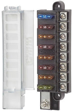 Blue Sea Systems 5046 ST Blade Fuse Block Compact 8-Circuit with Cover, 100 Amps