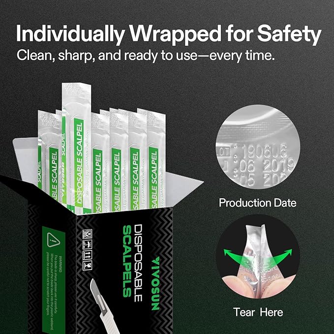 VIVOSUN #10 High-Carbon Steel Blades for Cutting Plants and Propagation