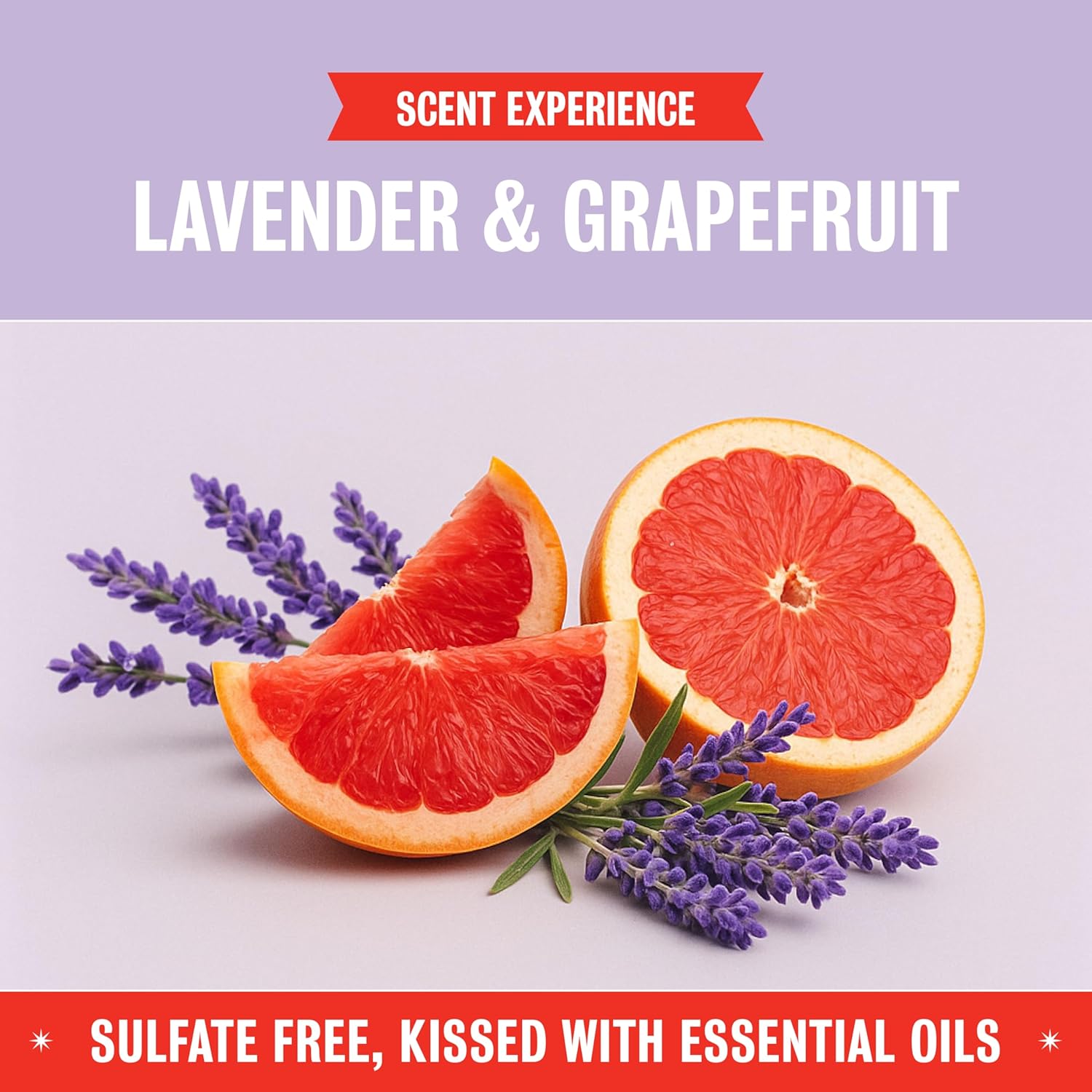 Rebel Green Natural 16 oz All-Purpose Cleaning Spray with 64 oz Refill Bottle - Plant-Based Multi-Surface Cleaner for Kitchen, Bath, Countertops and More - Lavender & Grapefruit Scent