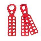 7240 12 Hole Lockout Tagout Hasp, Red