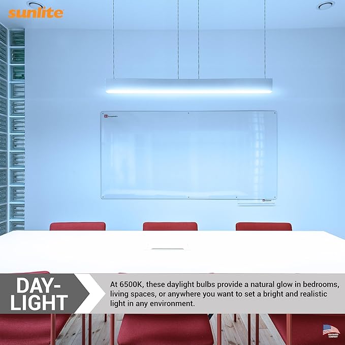 Sunlite 21-Inch F13T5/DL T5 Linear Fluorescent Lamp, 13 Watts, 750 Lumens, 6500K Daylight, Miniature G5 Bi-Pin Base, ROHS Compliant, High Performance Straight Tube, 10 Pack