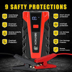 Scatach 011 5000A Car Battery Jump Starter,12V Jump Starter Battery Pack (up to 14.0L Gasoline and 12.0L Diesel Engine), Portable Jump Box with 3 Modes Flashlight and Jumper Cable