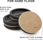 Felt Furniture Sliders for Hardwood Floors X-PROTECTOR 8 PCS 4 3/4” - Furniture Slider with Unique Design - Heavy-Duty Furniture Movers for Hard Surfaces - Felt Sliders - Move Your Furniture Easily!