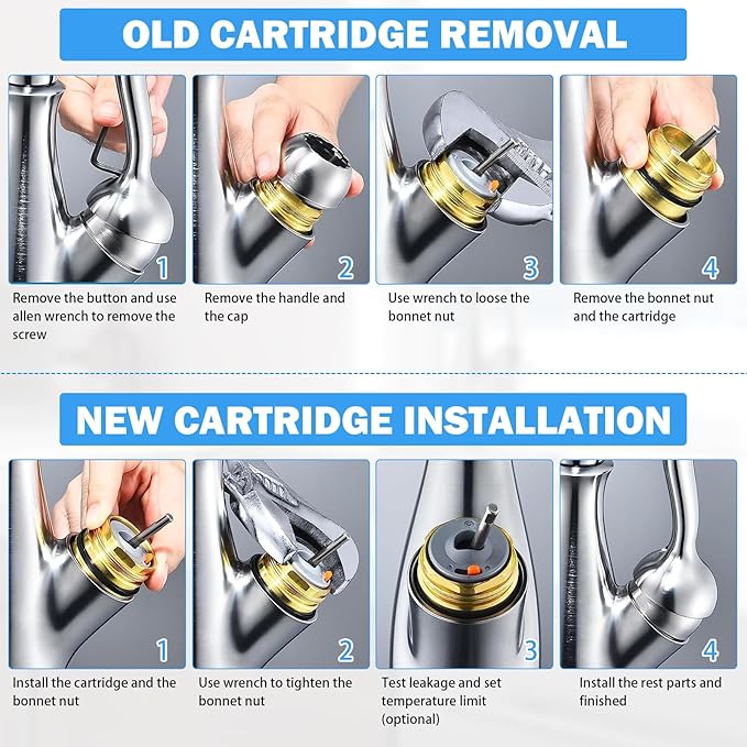 RP50587 Delta Cartridge Valve Replacement for DST Single Handle Kitchen and Lavatory Faucets Repair Parts Universal Delta Faucet Diamond Seal Technology Single Handle Valve Cartridge with Allen Wrench