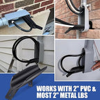 42200 LB Wire Guide for 2" LBs, Upgrade Shoehorn Wire Pulling Guide for Use with PVC & Metal LB Fitting, Bottom Reinforcement, Black