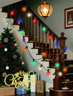 25 Pack C9 Christmas Replacement Bulbs, 7W Ceramic Multicolor Incandescent Night Light Bulbs for Outdoor String Lights, Multicolor Christmas Bulbs for Porch, Patio, Garden, Holiday Decor, E17 Base