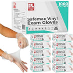 Medical Clear Vinyl Gloves Powder Free & Latex Free, Disposable, Food Safe