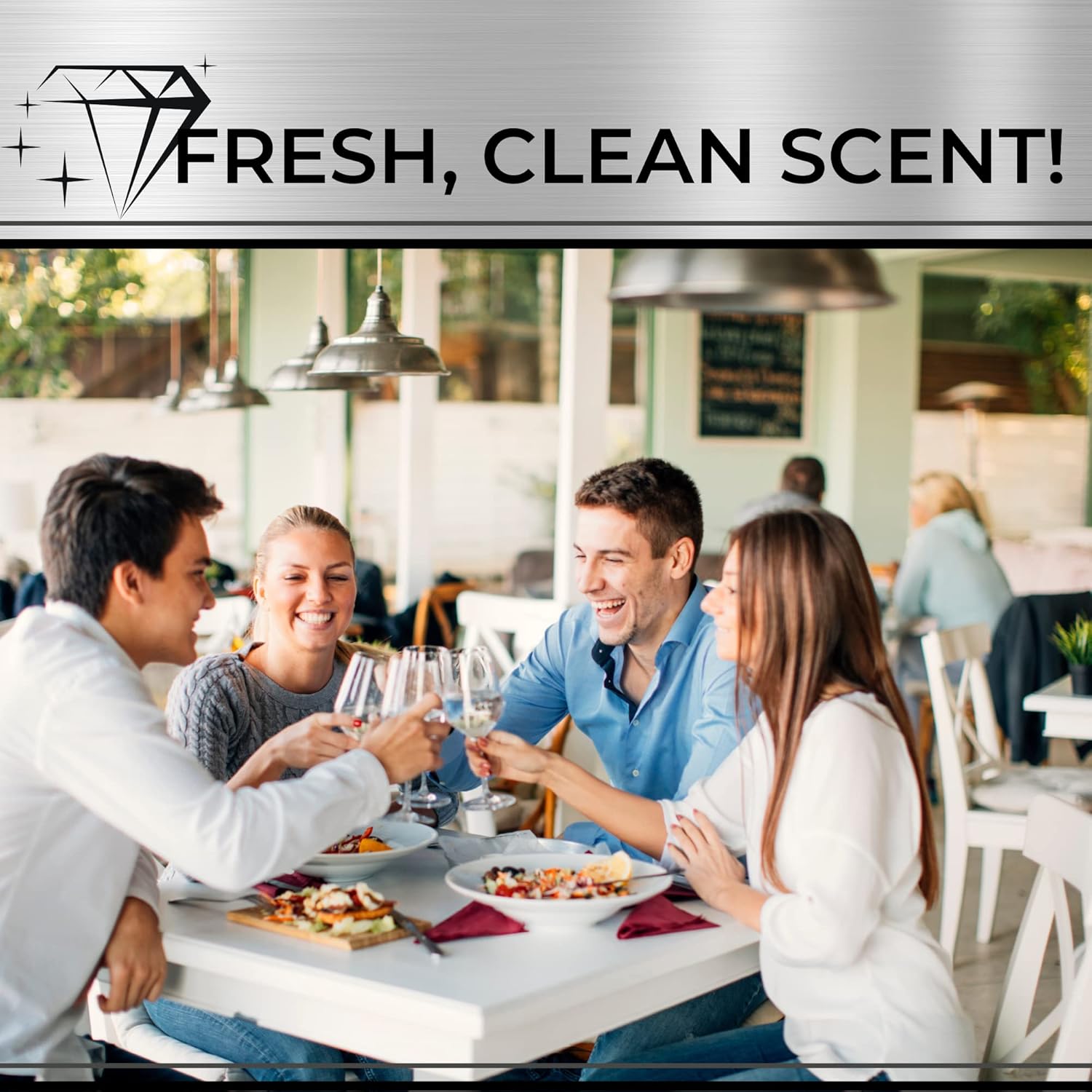 Restaurant Bio-Deodorizing Floor Cleaner Heavy Duty Commercial Concentrated Enzyme Degreaser and Odor Eliminator for Use in Mopping Bathroom, Kitchen, and Dining Room - 4 Gallons