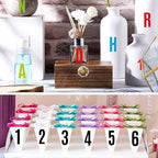 10 Sheets 780 Pcs Vinyl Letter & Number Stickers - Waterproof, Self-Adhesive Alphabet for Mailbox, Door, Window, Cars, Boats, Address(Blue, 1in & 2in)