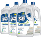 Quick Shine Multi Surface Floor Cleaner 64oz, 4Pk | Ready to Use-Streak Free- No Rinse | Use on Hardwood, Laminate, Luxury Vinyl Plank & Stone | Use in Spray Mops & Vac Mops | Safer Choice Cleaner