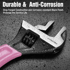 WORKPRO 6-Inch Pink Adjustable Wrench, Cr-V Steel, Wide Jaw Black Oxide Wrench, Metric & SAE Scales, for Home, Garage, Workshop and DIY-Pink Ribbon