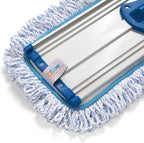 Zflow 18" Professional Microfiber Mop - Commercial Stainless Steel Handle with Microfiber Dust Pad + 3 Wet Pads