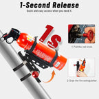 Quick Release Fire Extinguisher Mount - Universal Fit Roll Bar & Wall Mount Bracket, Fire Extinguisher Holder Bracket Adjustable Mounting for UTV ATV Motorcycle Jeep Wrangler Polaris RZR Ranger Can-Am
