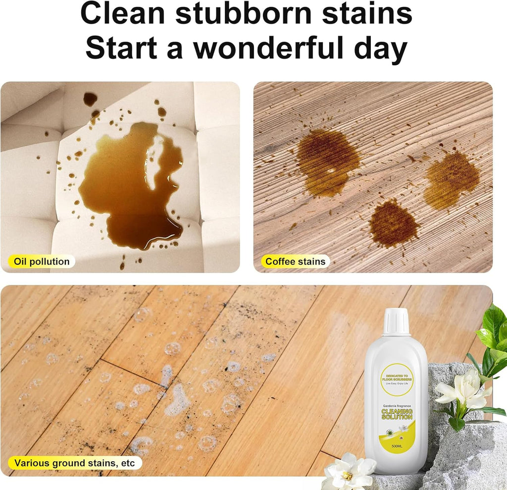 Floor Cleaning Solution Compatible With Tineco, Deep Cleans for Multiple Hard Floors, Suitable With All Robot Vacuums with Mopping and Cordless Wet/Dry Vacuum Mop (Gardenia 1 Bottle)