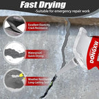 Concrete Crack Filler Repair Adhesive – Quick-Drying Waterproof Cement Crack Filler, Concrete Caulk Sealant for Joints, Walls, Sidewalk, and Foundation(Grey)