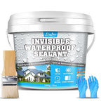 Waterproof Sealant - 35oz Water-Based Transparent Waterproof Coating, Invisible Water Proof Agent Indoor & Outdoor, Anti-Leakage Water Sealant for Roofs, Walls, Bathroom, Kitchen, Terraces, Garden
