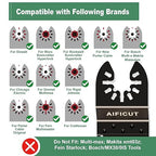 15PCS Titanium Oscillating Saw Blades,Universal Multitool Blades for Metal Nails Hard Material and Wood Plastic,Multi Tool Blades Kits Fit Dewalt Bosch Milwaukee Ryobi