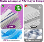 Funtin Power Mop Pads for Swiffer PowerMop, Unscented Disposable Mop Refills, Thickened Multi-Surface Replacement Mopping Pad, Dry & Wet Use for Floor Cleaning (40 Packs)