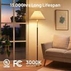 Consciot A19 LED Light Bulbs Dimmable,60W Equivalent,3000K Warm White,9W 800 Lumens,E26 Standard Base,UL Listed,Lighting for Bedroom Living Room Home Office,5 Packs