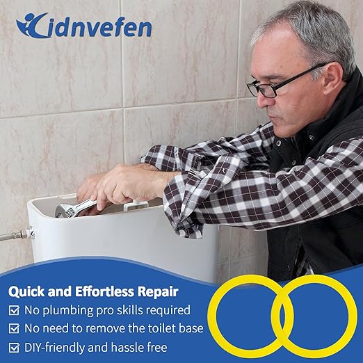 3Pcs Canister Flush Valve Seal for Kohler, Toilet Tank Parts GP1059291 Flush Valve Seal, Silicone Gasket Replacement Parts Toilet Seal Ring