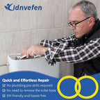 3Pcs Canister Flush Valve Seal for Kohler, Toilet Tank Parts GP1059291 Flush Valve Seal, Silicone Gasket Replacement Parts Toilet Seal Ring