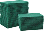 Jetec Scrub Pads Scouring Pads Sponge Dish Scrubber Scouring Cleaning Non Scratch for Kitchen Dishes Cleaning(Green,200 Pieces)