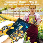 Leather-Gardening-Gloves for Women,Thorn-Proof Work-Gloves for Weeding,Digging,Planting,Pruning Yard garden Gloves